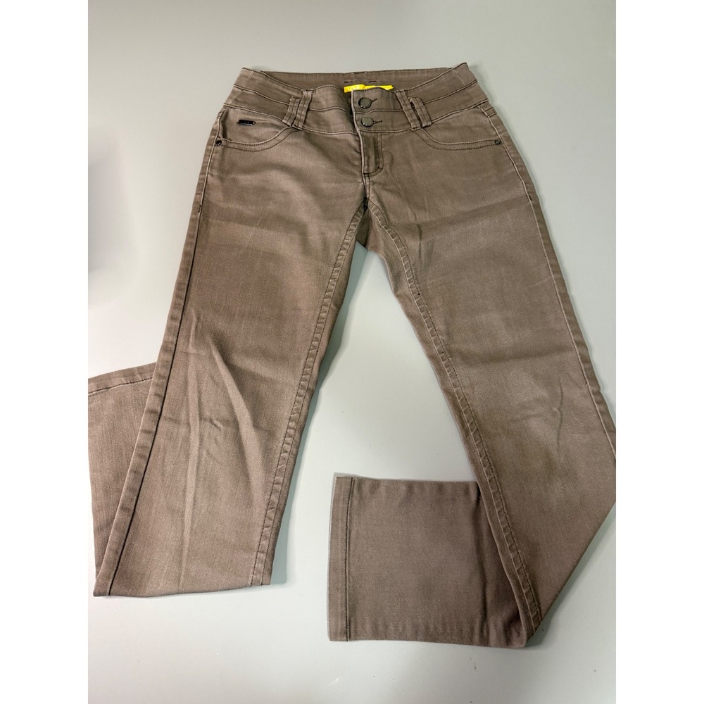 Lole Women Taupe Brown Stretch Slim Leg Pants UPF 50+ Size 6 Mid Rise Casual
